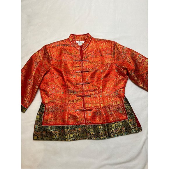 1950s Qing Yu Chinese Silk Jacket Size XL - Picture 7 of 10
